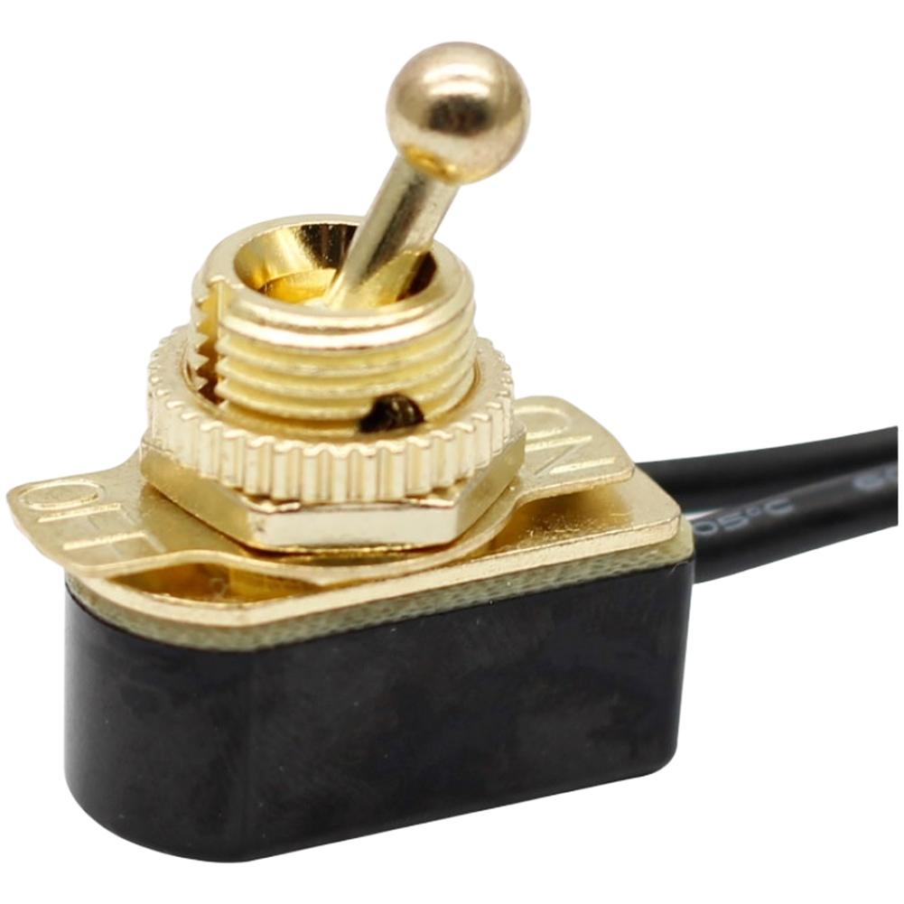 Metal Housing Rocker Switch Phenolic Base Metal Base 2 Pin