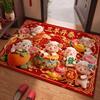 Anti Slip Zodiac Goat Floor Mat Soft Cartoon 2027 Lamb Door Mat  Lunar New Year