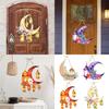 Eid Mubarak Moon Hanging Decorations Elegant Ramadan Paper Door Hanging Sign Display Accessory For Holiday Atmosphere