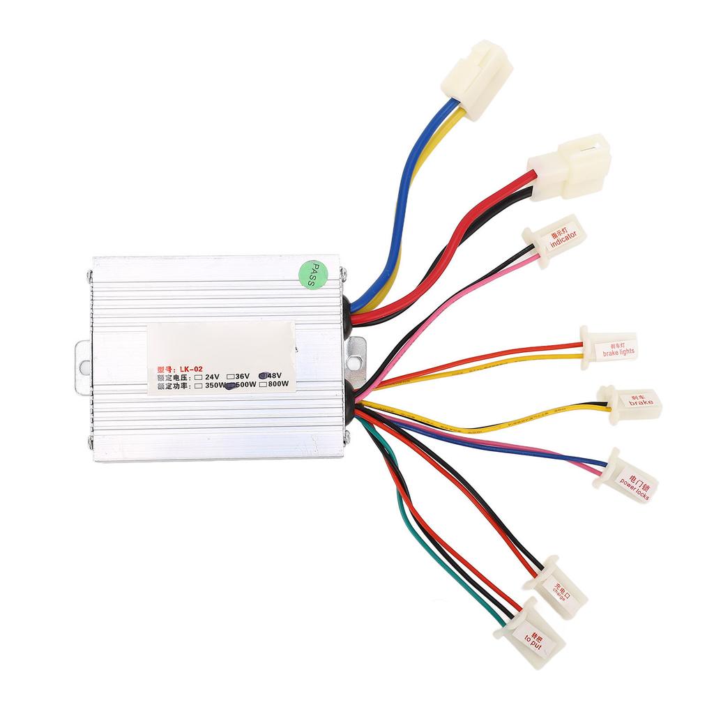 Профессиональный контроллер скорости для щеточного двигателя электровелосипеда, 48 В, 500 Вт, корпус из алюминиевого сплава