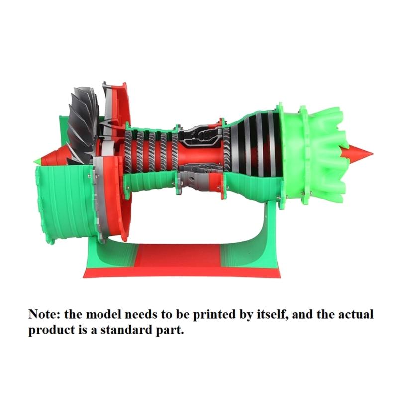 DIY Assembly 3D Printing Model Aviation Engine Replicas Sustainable 3D Printables Jet Engine for Collectors and Students