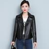 Женская маленькая кожаная куртка Женская короткая кожаная куртка 