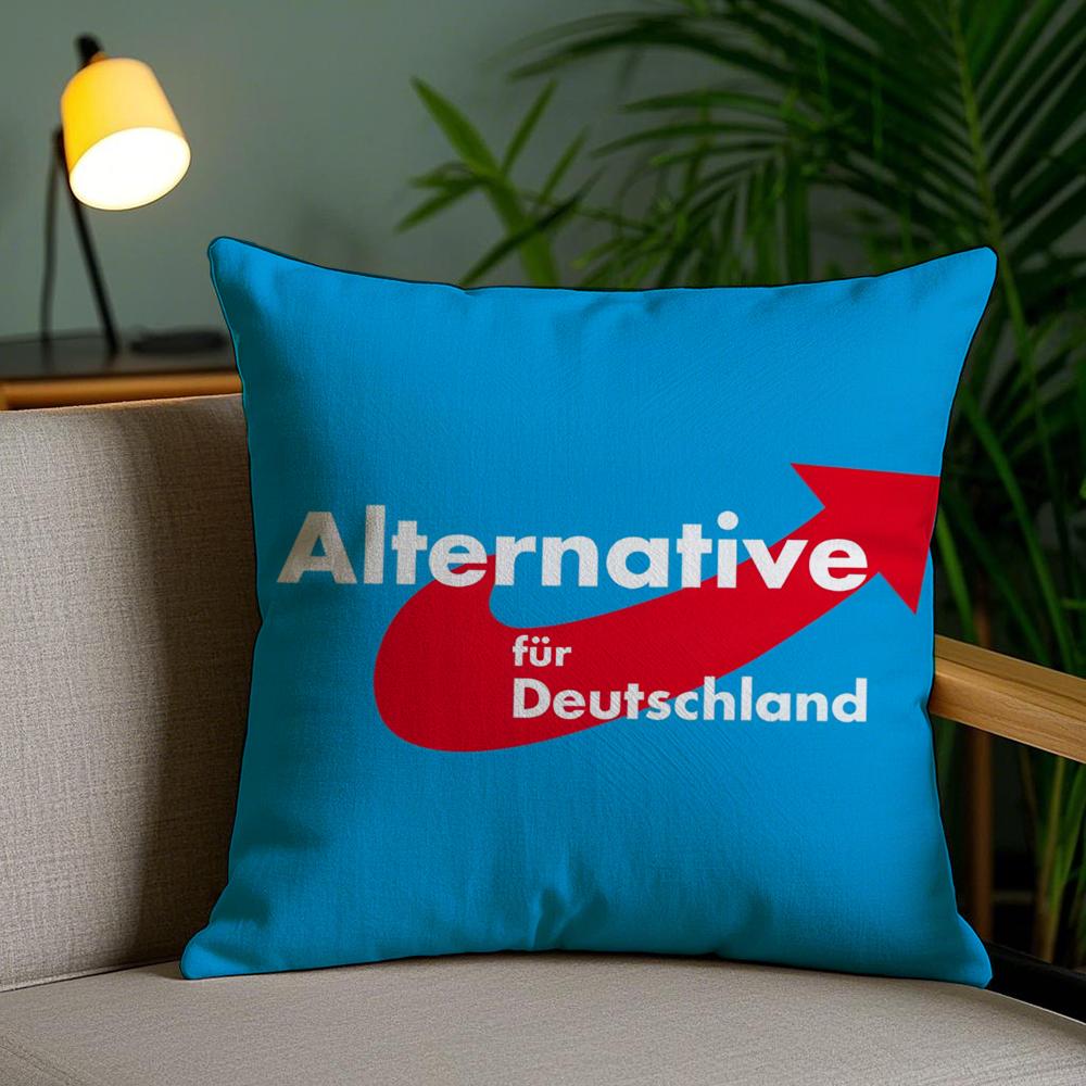 Альтернативная наволочка Afd Germany Плюшевая ткань Мягкая Двусторонняя печать Невидимая молния Чехол для диванной подушки Домашний декор