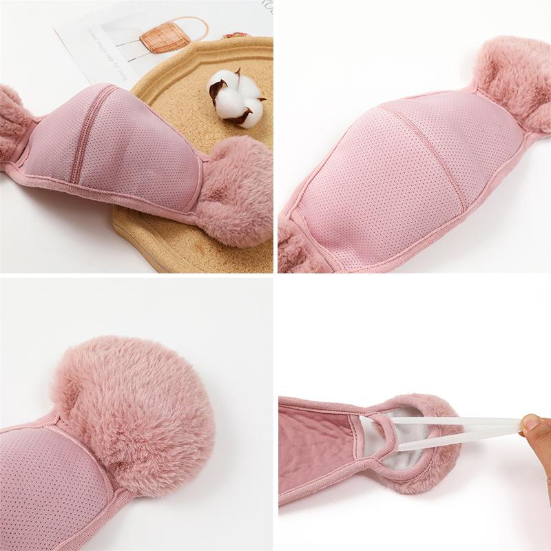 Зимняя теплая маска для лица с наушниками, ветрозащитная маска для езды на мотоцикле, велоспорта, лыж, женщин и мужчин, маски для пешего туризма, верховой езды, спортивный термоголовной убор