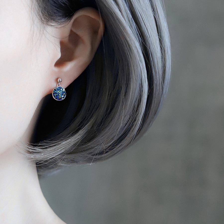 Серьги-звезды для женщин Серьги в виде голубого звездного неба Новые модные серьги-подвески для женщин