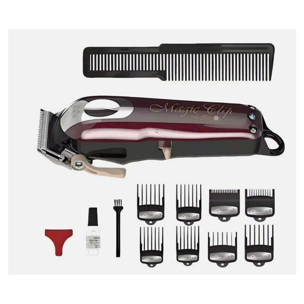 Wahl Pro Беспроводная машинка для стрижки волос Magic Clip с рычагом регулировки конуса и 8 насадками