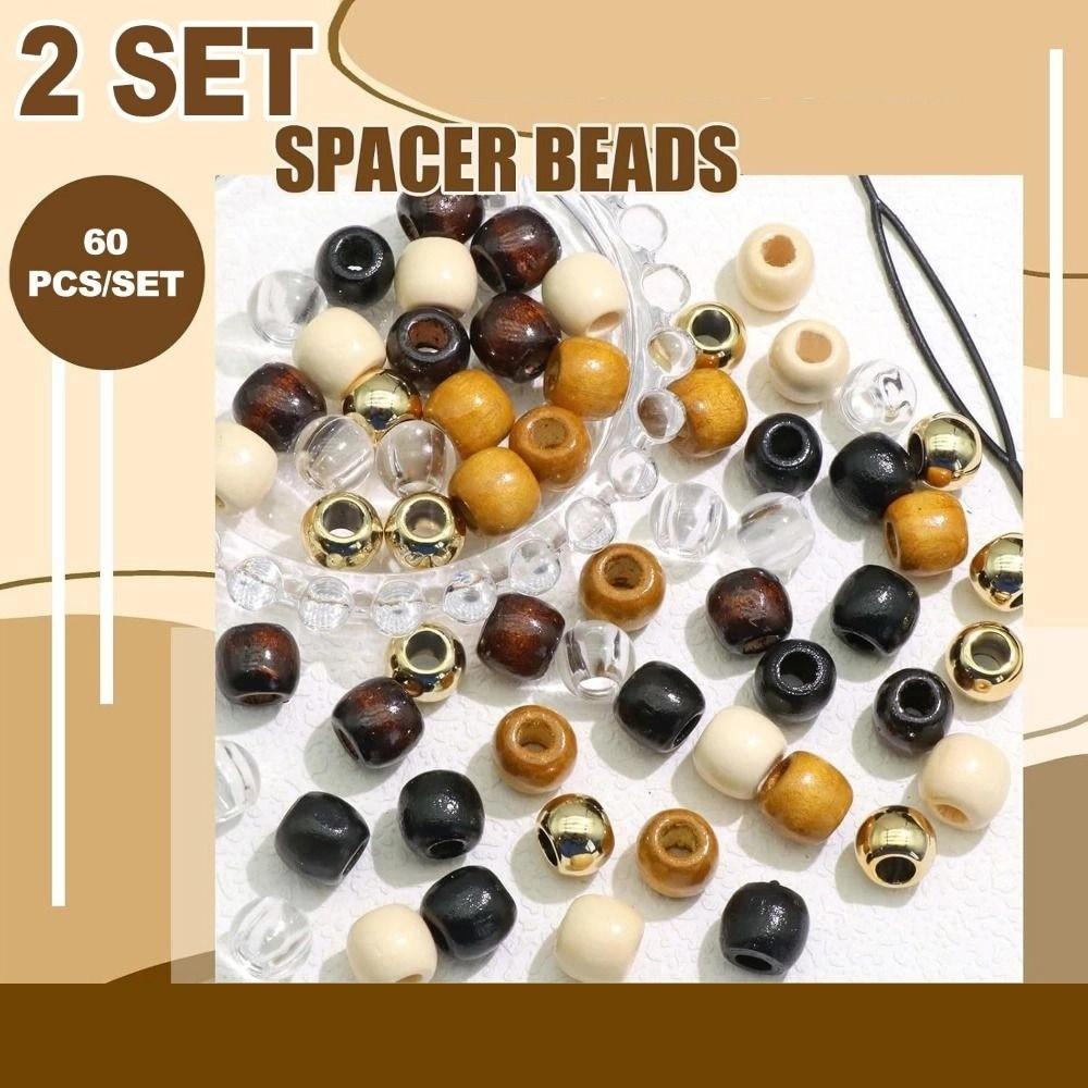 120Pcs Multi Style Braiding Beads DIY Crafts Dreadlocks Hair Rings  Hair Accessories