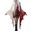 Women Fashion Gothic Punk Bat-Sleeve 3D Cute Halloween Print Irregular Party Dress