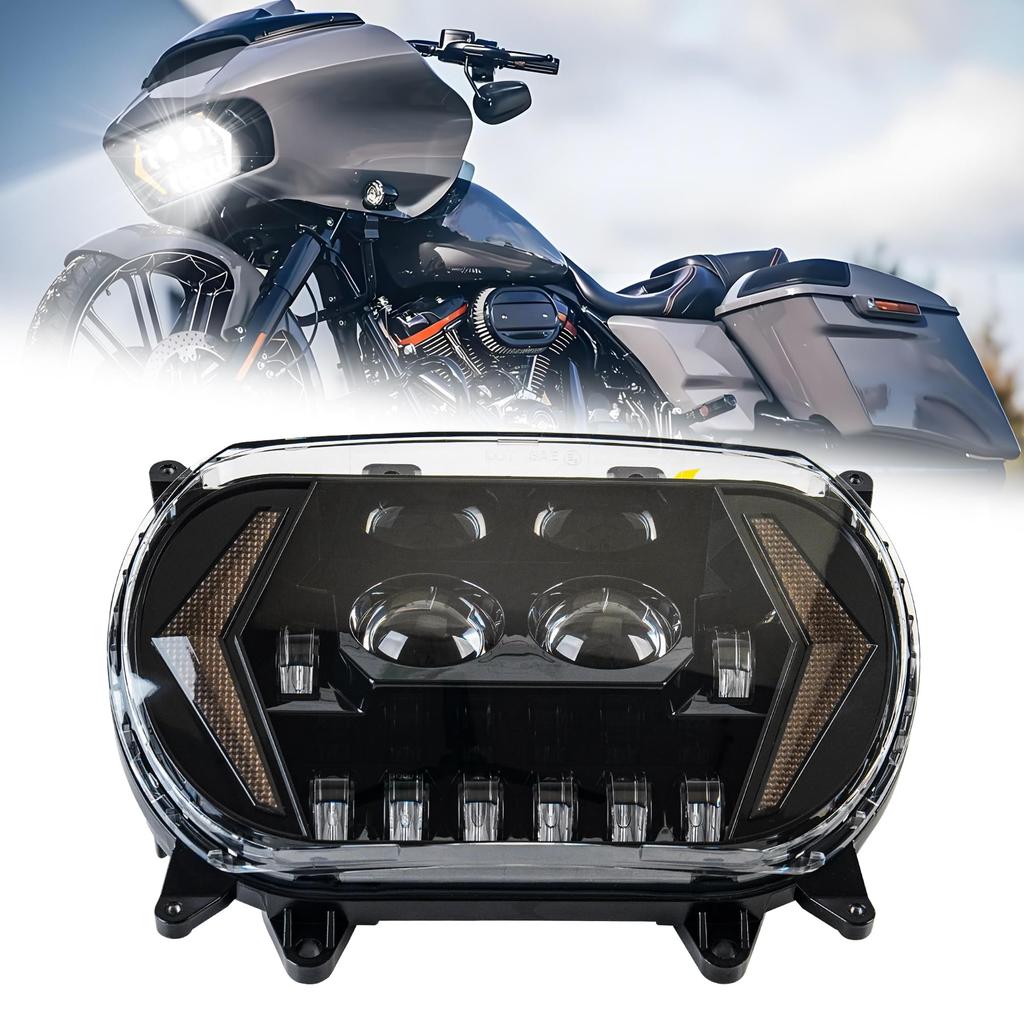Светодиодная фара Road Glide High Low Beam с указателем поворота DRL для Harley Road Glide Harley-Davidson 15-21