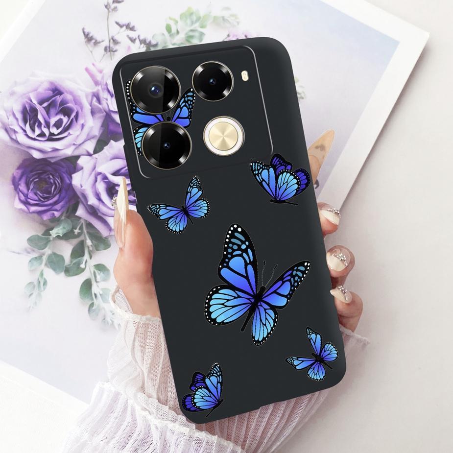 For Infinix Note 40 40X 5G Case X6852 New Butterfly Painted Cover Soft Silicone Case For Infinix Note 40 Pro Plus Note40 X Shell