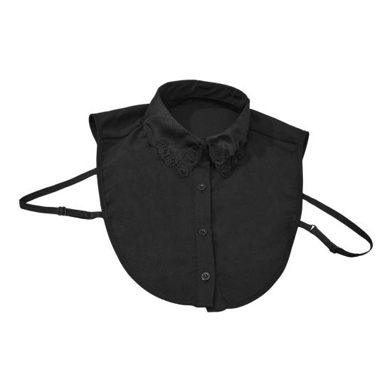 Блестящий съемный воротник со стразами, красный рождественский клетчатый, искусственный воротник, женский съемный накладной воротник, акцент для свитера