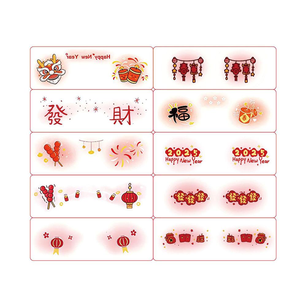 Новые красивые наклейки для лица, сладкие новогодние праздничные вечеринки, женские декоры, накладной макияж, перенос E8H2