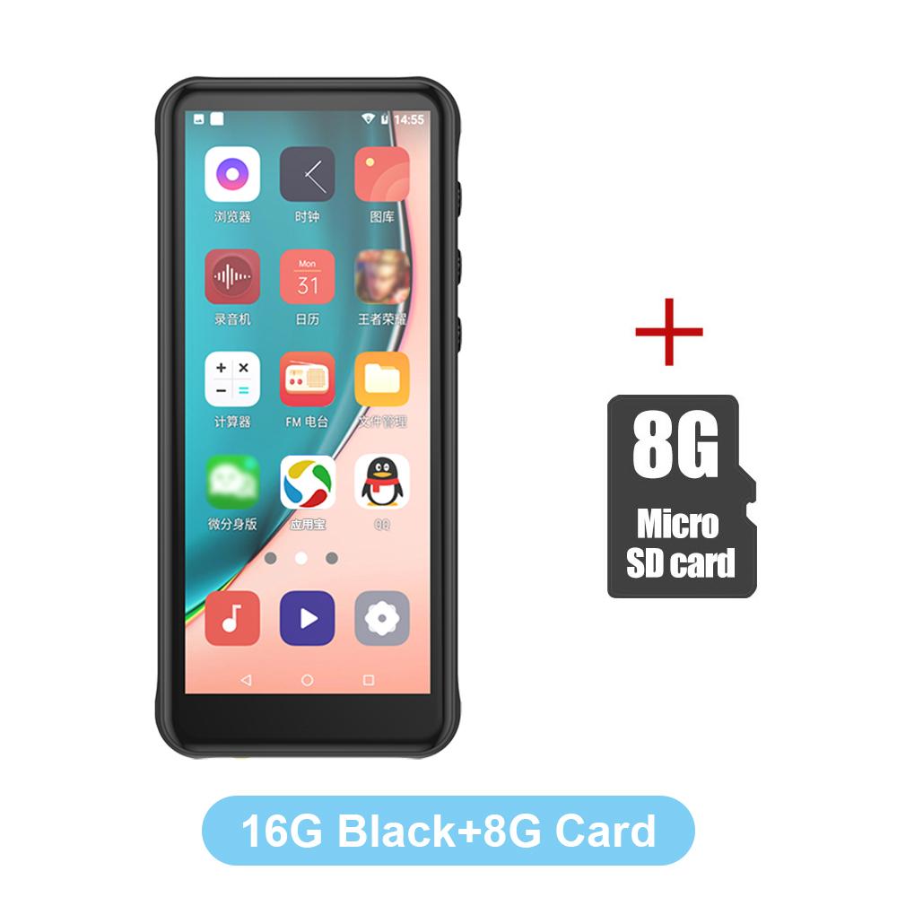 Музыкальный плеер RUIZU Z80 16G MP4 Bluetooth 5.0 Hi-Fi MP3-плеер 4,0-дюймовый сенсорный экран Спортивный беговой Walkman