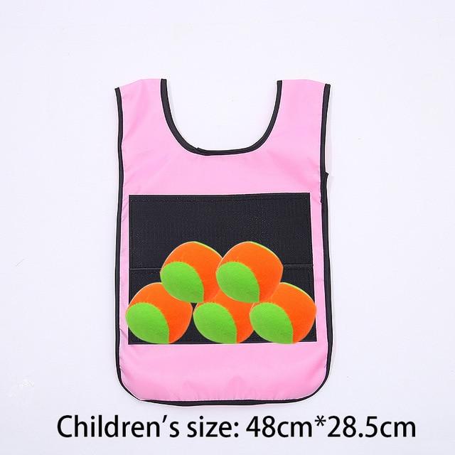 Детский спортивный игровой реквизит, жилет, липкий трикотаж, игровой жилет с липким мячом, игрушки для детей, спортивная забавная игрушка