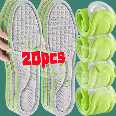 5D Мягкие ортопедические стельки с эффектом памяти, дезодорирующие стельки для обуви, спортивные, впитывающие пот, дышащие, антибактериальные, аксессуар для обуви