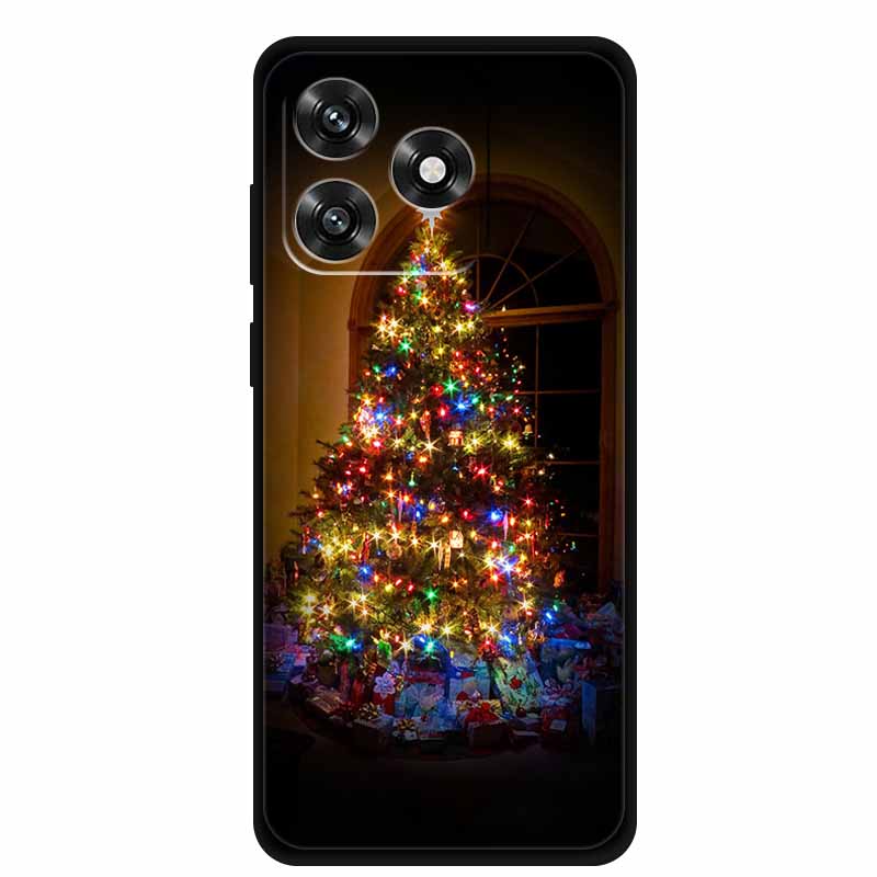 Рождественские чехлы для телефона Honor X5C Plus Мягкий силиконовый задний чехол Рождественская елка для Honor Play10A 4G Защитный чехол Honor X5C