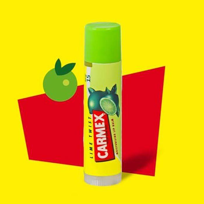 Бальзам для губ в стике - CARMEX - Лаймовый твист - SPF 15 - 4,25 г - Увлажнение и защита