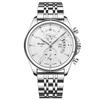 POEDAGAR Top Original Men Watch Chronograph Waterproof Date Quartz Luxury Watches Stainless Stain Business Male Wristwatch