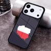 Чехол для телефона с флагом Польши для iPhone 17 16 15 Pro Max Air 14 13 12 11 Plus Ударопрочный Чехол Capa