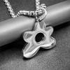 Flower Shaped Hip Hop Necklace Stainless Steel Choker Chain Necklace  Rapper Fan Gift