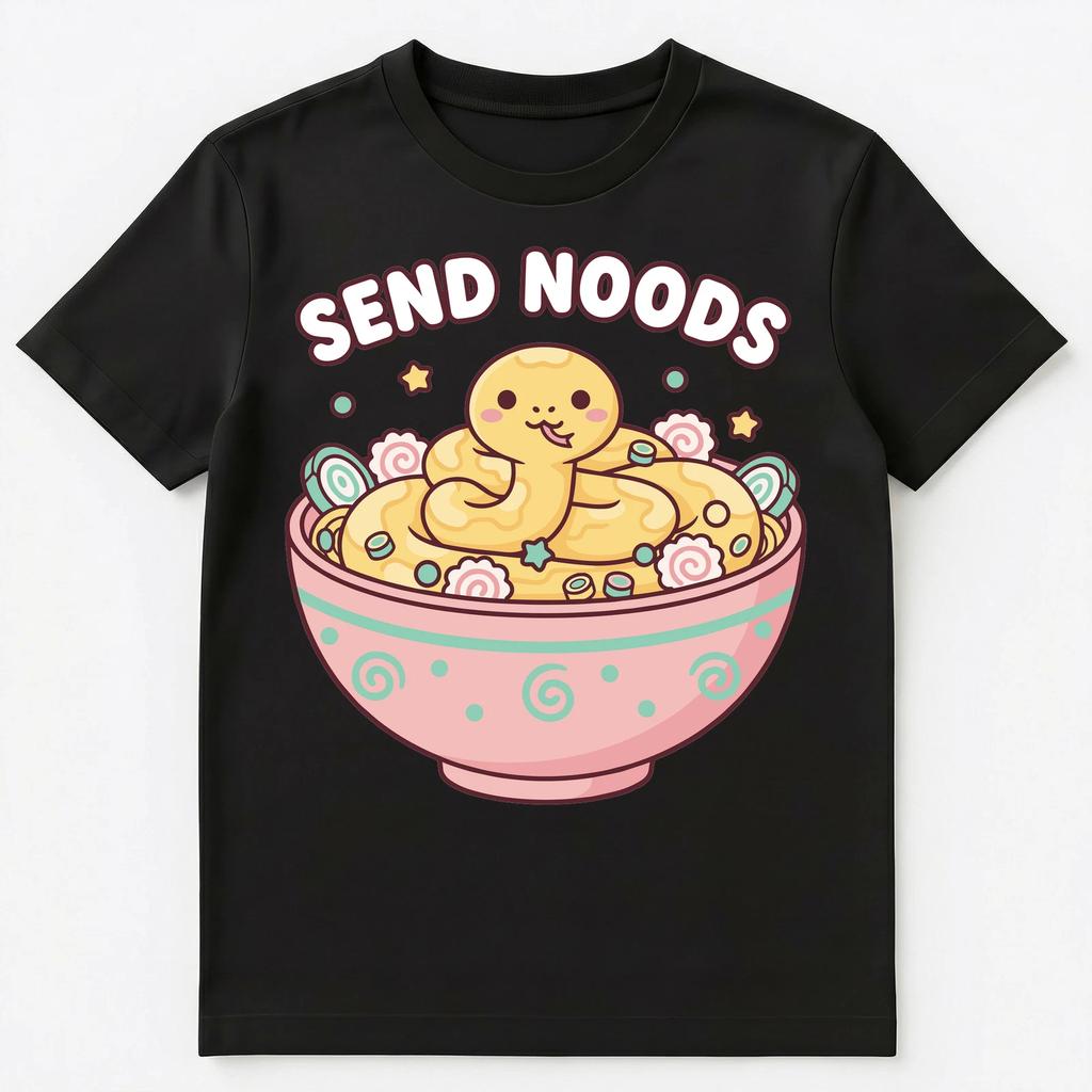 Ramen Lover Cute Snake Noodle Wholesome Foodie Unisex T-Shirt