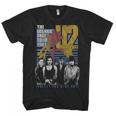 U2 Футболка унисекс для взрослых Bullet The Blue Sky из хлопка