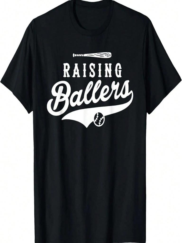 Raising Ballers, Baseball Dad And Mom T-Shirt