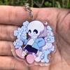 Undertale Фриск и Санс Аниме Акриловый Брелок Подвеска
