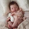 20 Inch Newborn Babies Doll Laura with Closed Eyes Already Painted Realistic Handmade 3D Detailed Veins Simulation Doll Bebe Reborn Doll Toys for Kids