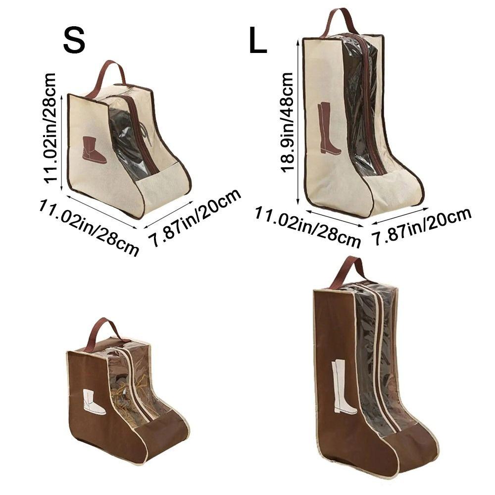 Visible Tall Boot Bag Reusable Boots Protector Pouch Practical Shoe Storage Bag Underbed