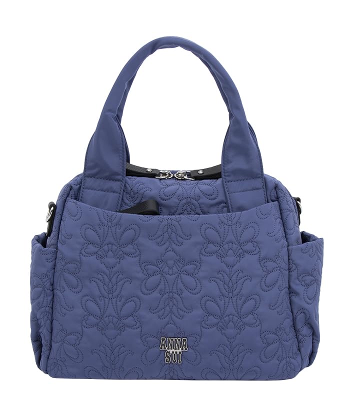 ANNA SUI Annie Boston Наплечная большая Идеально для синей сумки, Женская, Сумка, Стильная, Вместимость, Легкая, Для поездок на работу, 317601,