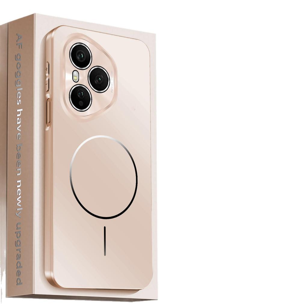 Применимый чехол-кольцо с магнитом и большим окном для Honor 400Pro, Тонкий магнитный чехол-кольцо для Honor 400, Матовый защитный чехол для Honor X70