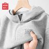 Men's Heavyweight Fleece-Lined Half-Zip Hooded Sweatshirt