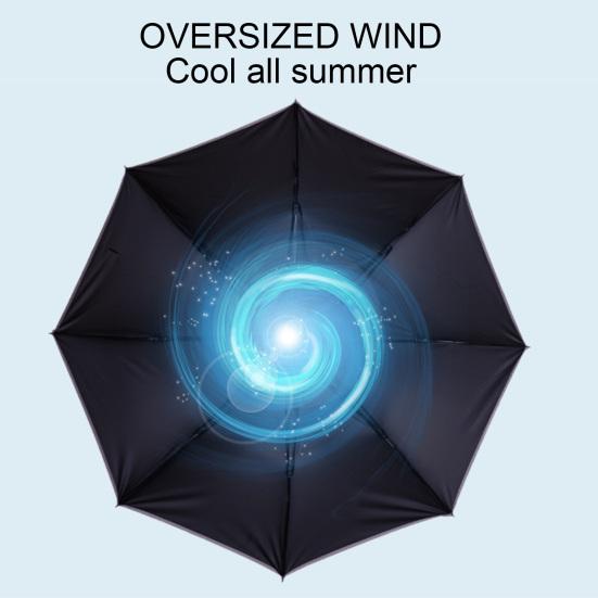 Зонт-веер с защитой от ультрафиолета, перезаряжаемый зонтик-веер для рыбалки, гольфа, пикников на пляже, активного отдыха на свежем воздухе