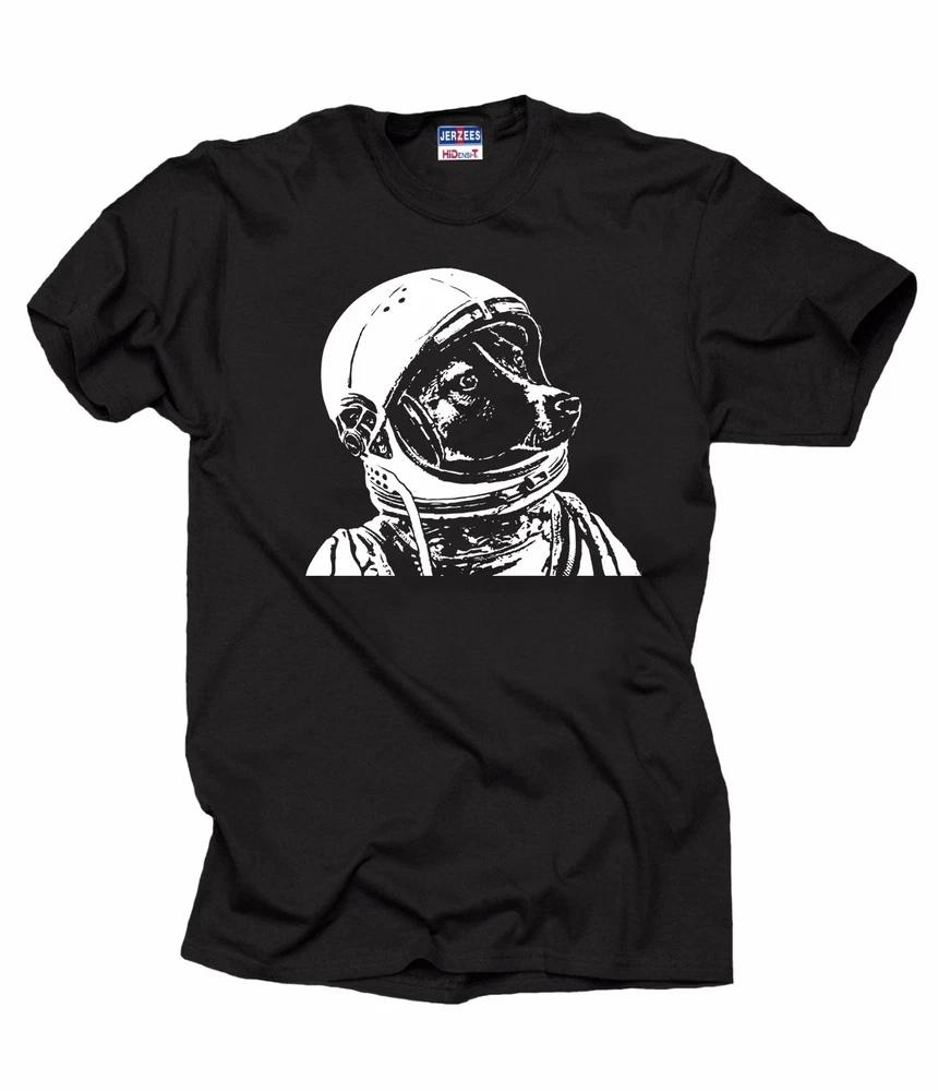 Space Dog Laika TShirt Funny Dog Astronaut Tee Shirt