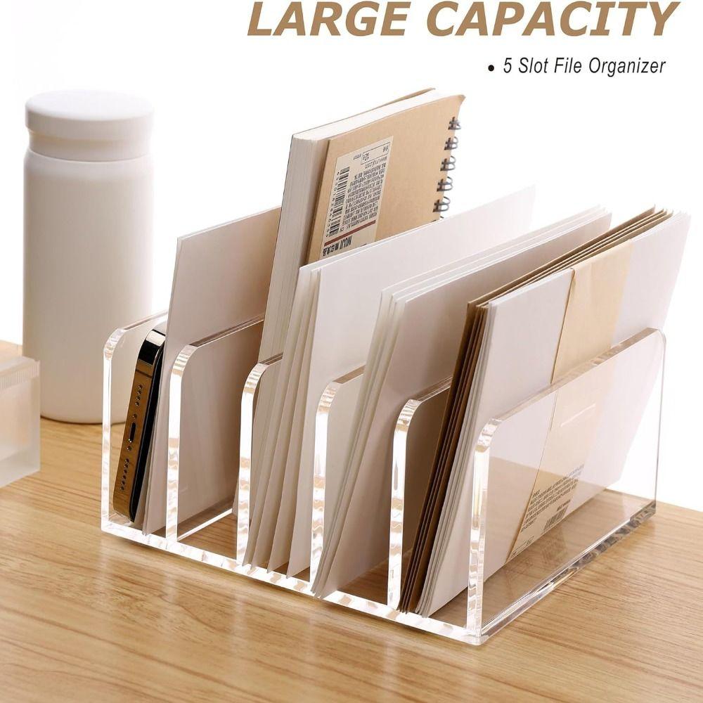 Transparent File Organizer Letter Holder Mail Organizer Desktop Organizer Office Supplies