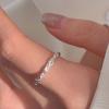 Simple Cool Ins Style Personality Adjustable Open Ring Female Finger Alloy Ring