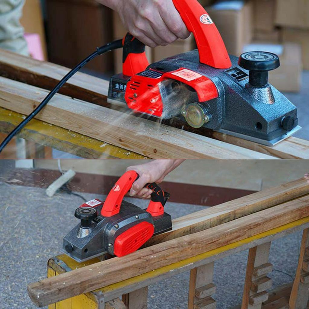 1800 Вт/1600 Вт/1200 Вт Электрический рубанок Столярные инструменты Деревообработка Бытовой Многофункциональный Ручной рубанок Машина для резки дерева Строгальный станок 220 В