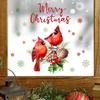 Christmas Style Creative Removable Wall Sticker Glass Door Sticker Simple Fashionable Wall Sticker Home Party Decoration Supplie