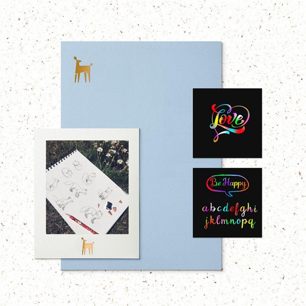 Scratch Art Craft Scratch Art Paper Rainbow Scratch Cards Scratch Notes Paper Draw Painting Toys