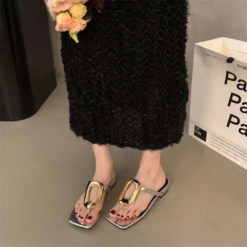 Тапочки женские летние туфли квадратный каблук резиновые шлепанцы шлепанцы Pantofle Block Hawaiian Soft 2024 Туфли резиновые шлепанцы Slipp