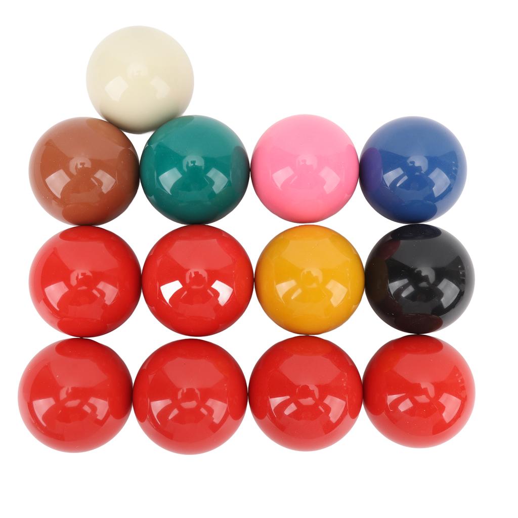 13 шт. Шары для снукера Профессиональный стандарт Диаметр 2,1 дюйма Запасной набор смоляных бильярдных шаров для