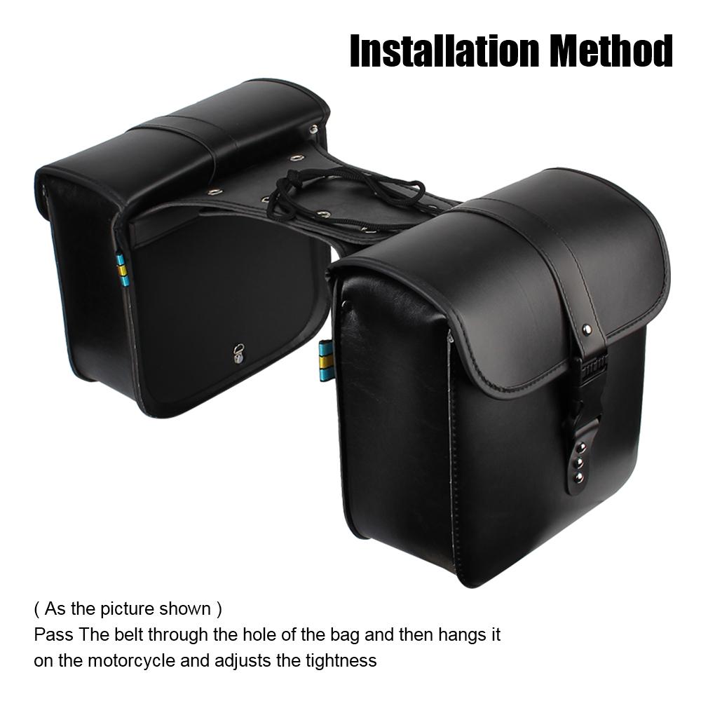 Сумка на бак из искусственной кожи для езды на мотоцикле, моторный хвост, чемодан, боковая сумка для багажа, седельная сумка