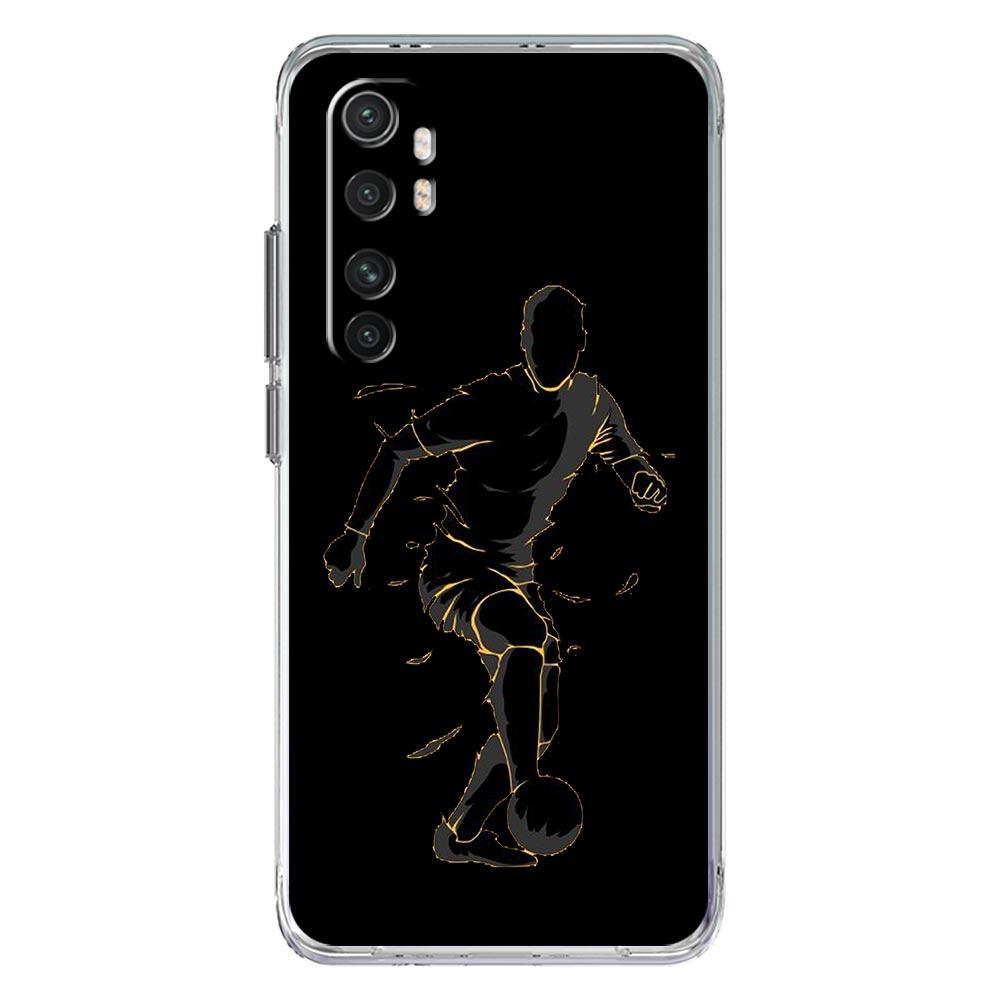 Чехол для телефона «Футболист с изображением футболиста» для Xiaomi Mi 12T 10 12 Lite 11 Ultra 11X 11T Pro Poco X4 X3 NFC F3 M3 M4 5G, прозрачный чехол