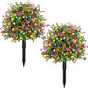 1Pcs Indoor Outdoor Eucalyptus Camellia Flower High Resistance to Fading for Long-term Use