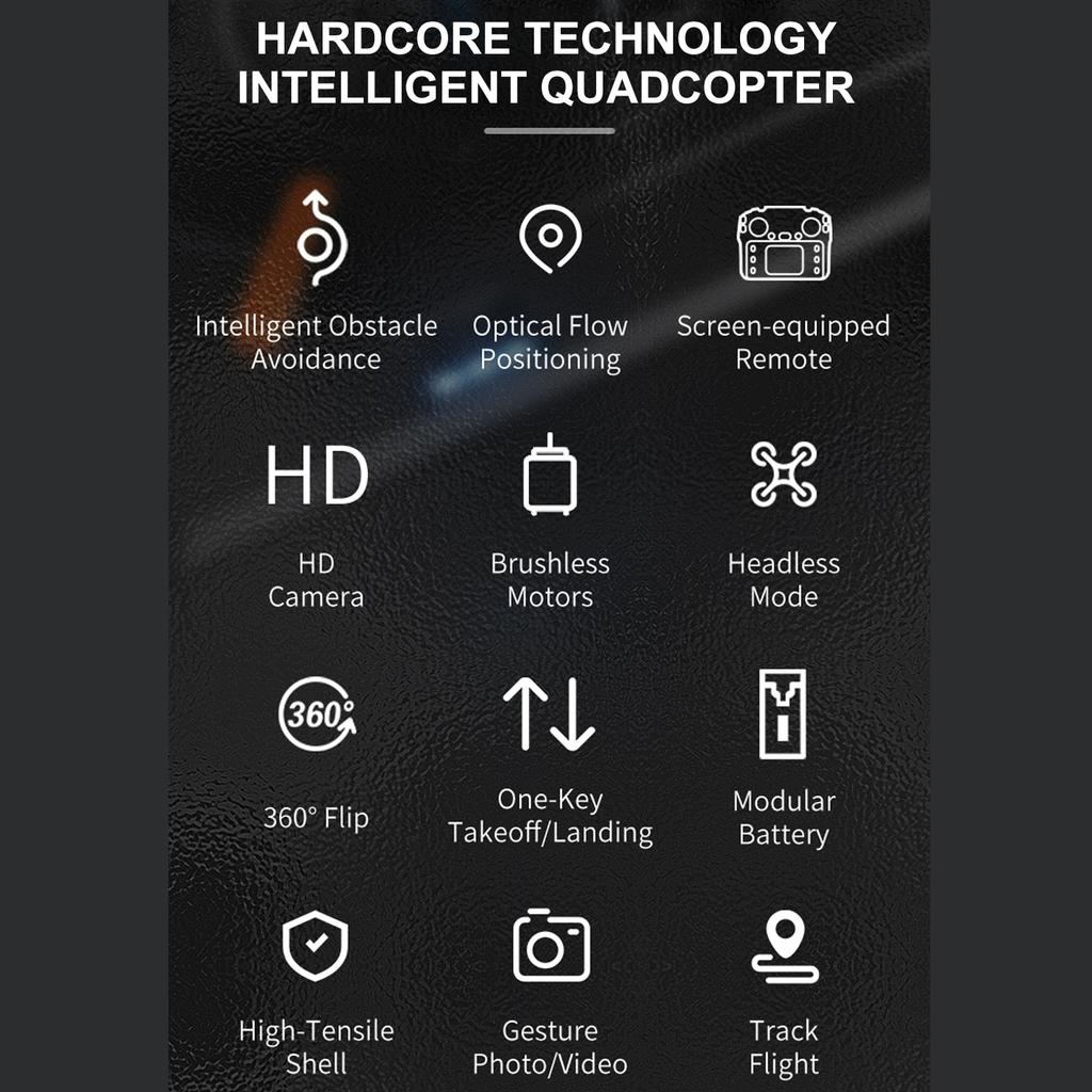 Mini Quadcopter for Kids with 8K HD Camera Foldable Remote Control Toys Gifts for Boys Girls with Brushless Motor,