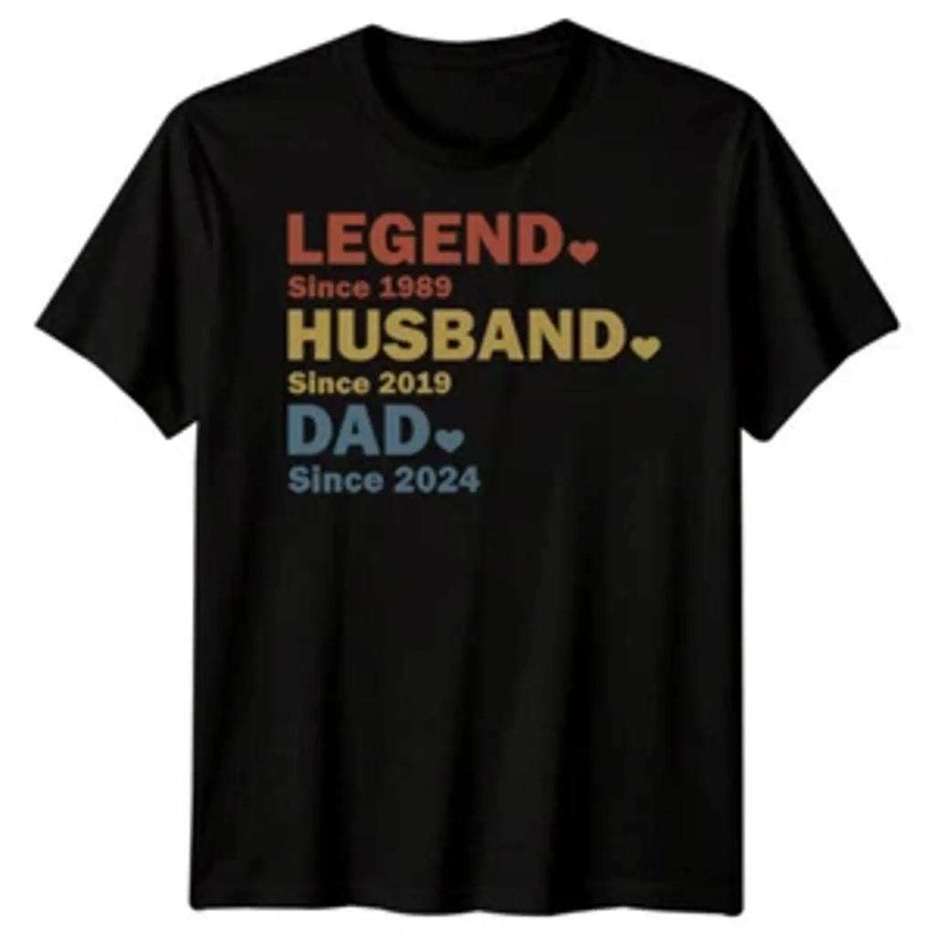Personalisiertes Lustiges Herren T Shirt Legende Eheunisexn Vatertag Bester Papa Fd Vintage Stylish Breathable