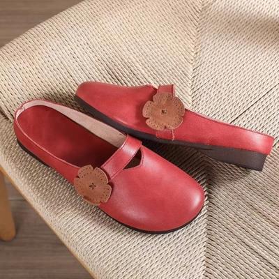 Мода 2024 года. Новые женские туфли с закрытым носком. Женские тапочки. Осенняя однотонная подошва. Повседневная плоская удобная офисная женская обувь.