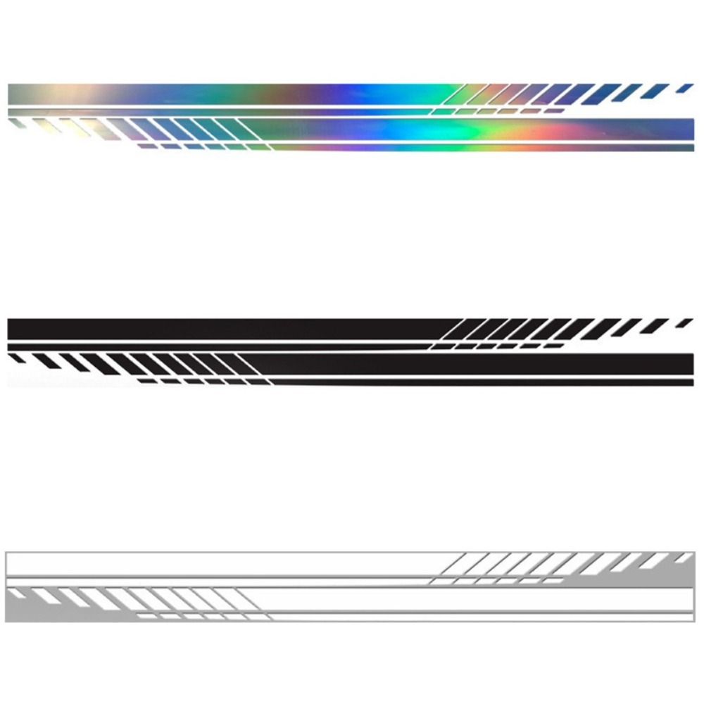 2Pcs Multi-color Car Side Stickers Universal Car Side Door Stripe Car Body Side Decal Off-Road