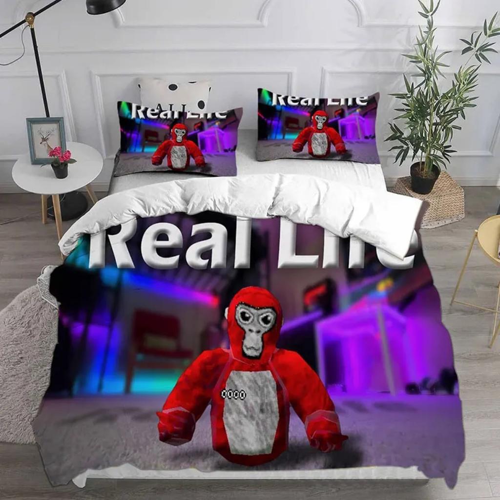 Gorilla Tag Bedding Sets Gorilla Tag VR Gamer Duvet Cover,Comforter Quilt Bed Cover Sets Bedroom Decoration Home Supplies